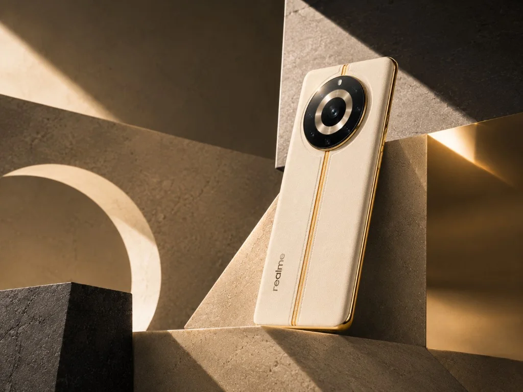 Architectural editorial image of the realme 11 Pro+